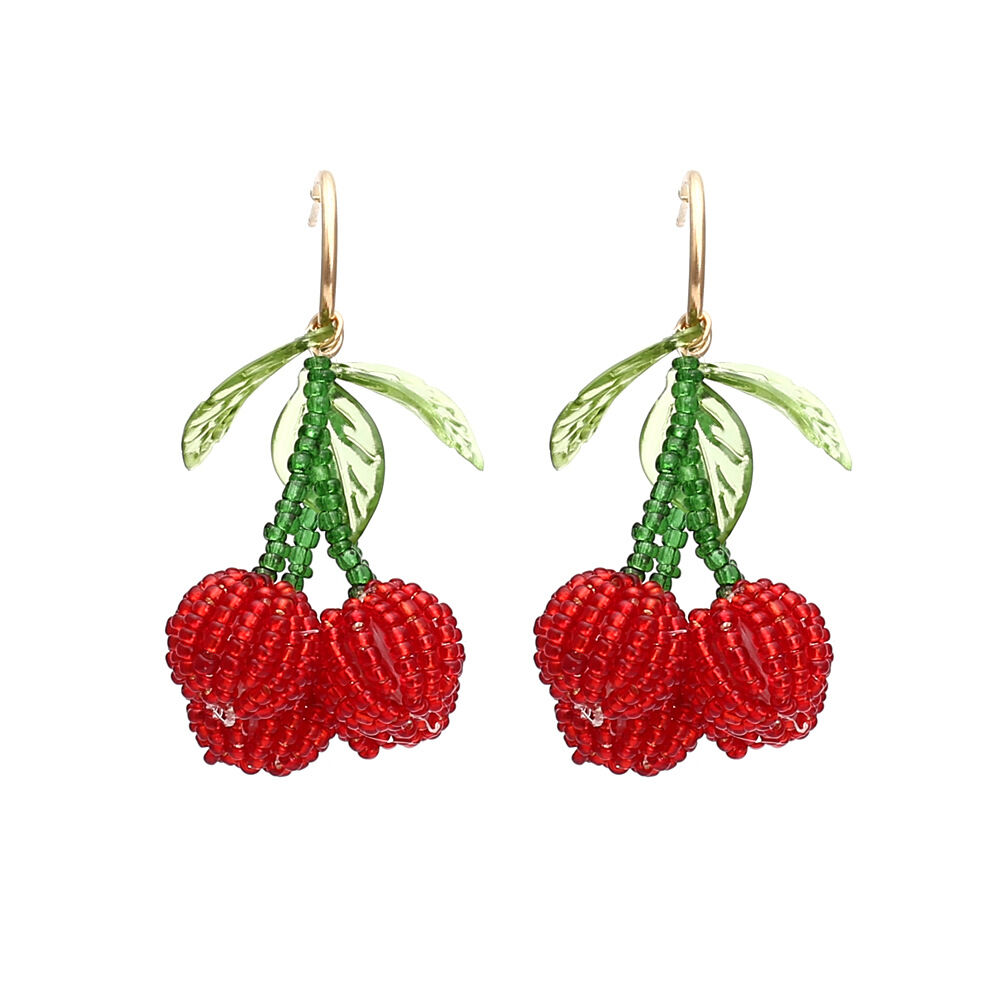 1 Pair Sweet Bead Cherry Beads Earrings thumbnail 1