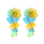 1 Pair Romantic Colorful Sequ Beads Flower Floral Earrings thumbnail 1