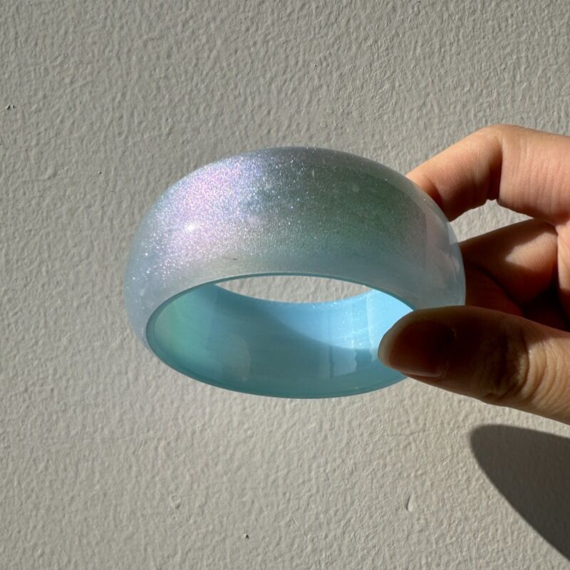 1 Piece Simple Geometric Acrylic Women's Bangles - 1