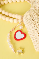 Heart studs with stones thumbnail 2