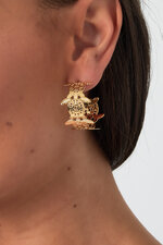 Sea Turtle hoop earrings thumbnail 2