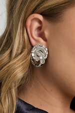 Iron Stud Earrings irregular shape Elegant Christmas Luxurious Series Women's jewelry thumbnail 3