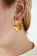 Seashell hoop earrings thumbnail 2