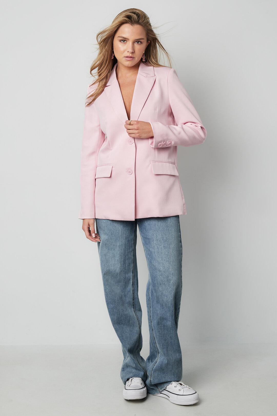 Polyester Women's Suit Set Tailored Bow Detail Picture5