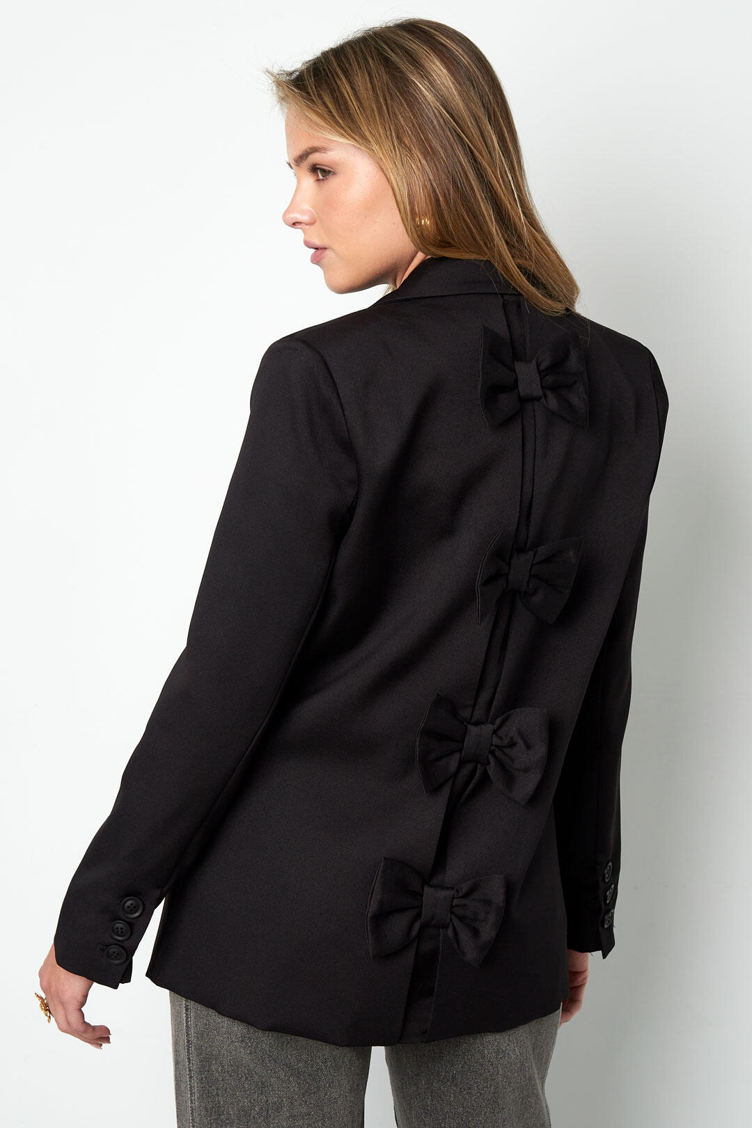 Polyester Women's Suit Set Tailored Bow Detail h5 Picture3