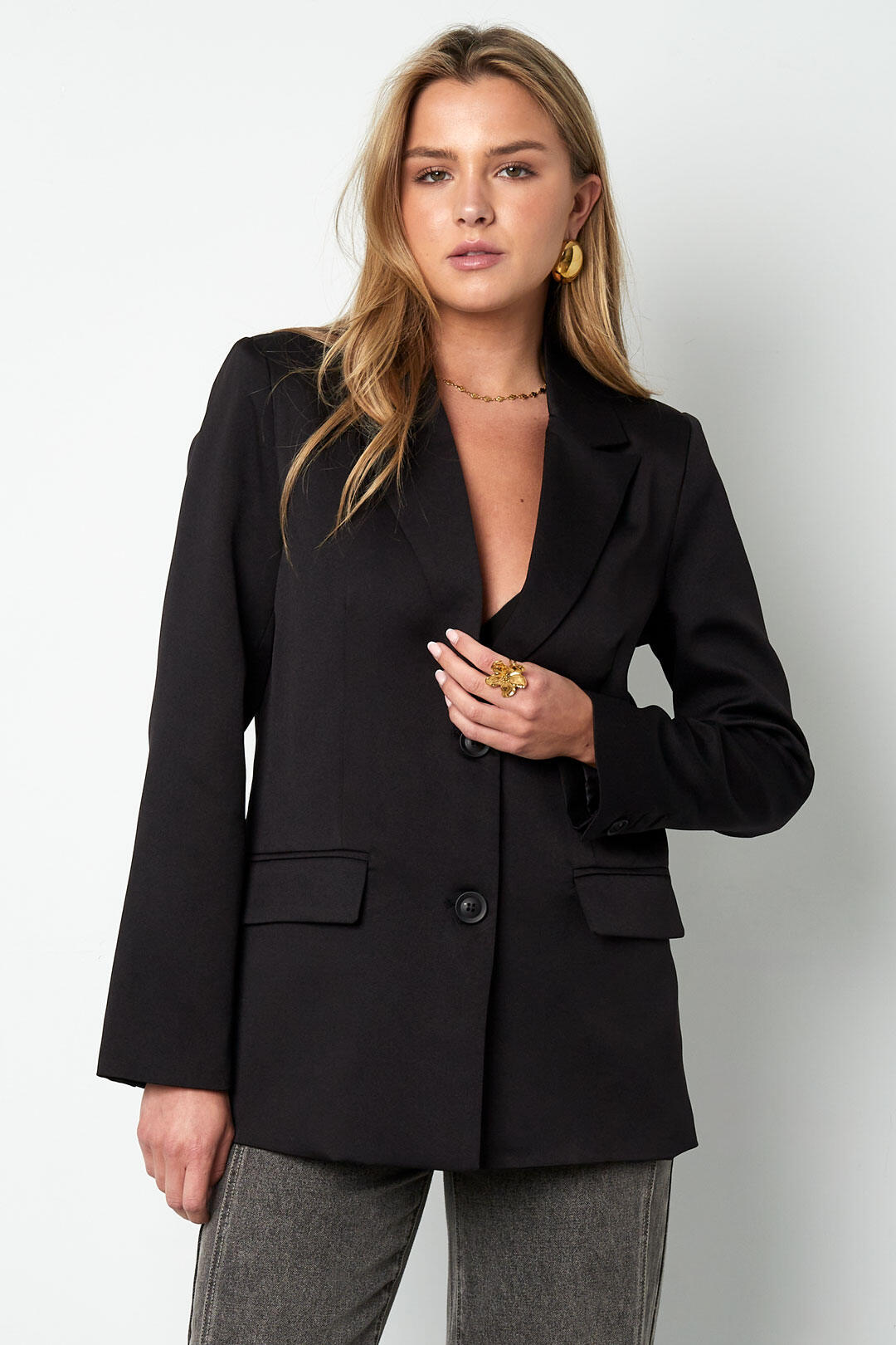 Polyester Women's Suit Set Tailored Bow Detail Picture4