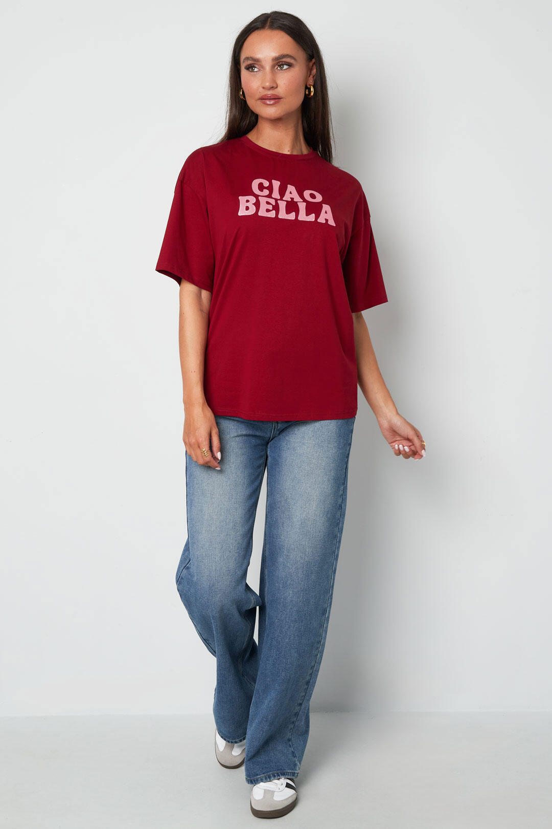 Cotton Women's T-shirt Casual Letters thumbnail 10