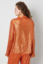 Polyester Sequin Women's Blouse Shimmering Long Sleeve thumbnail 3