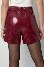 PU Women's Shorts High-Waisted Fashion thumbnail 6