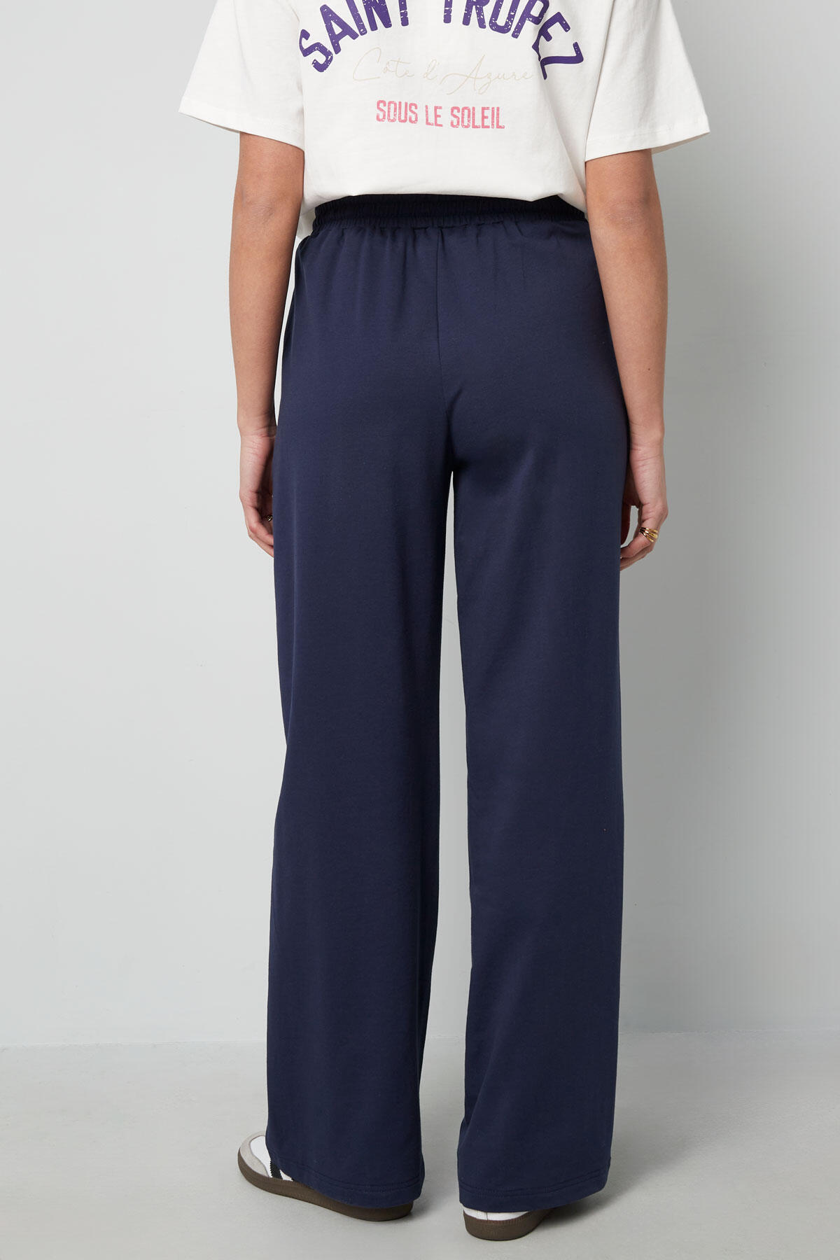 Cotton Women's Wide Leg Pants Comfortable Drawstring Waist thumbnail 5