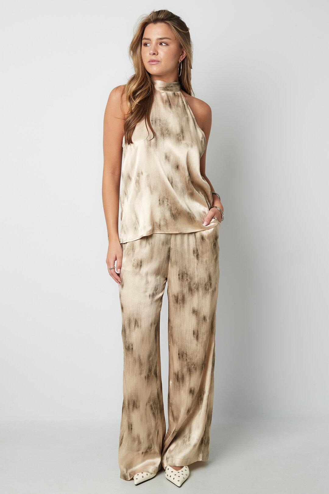 Woven Casual Women's Wide Leg Pants Tie-dye Spring/Summer thumbnail 5