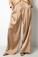 Woven Polyester Fiber Women's Straight Pants Casual Solid Color thumbnail 7