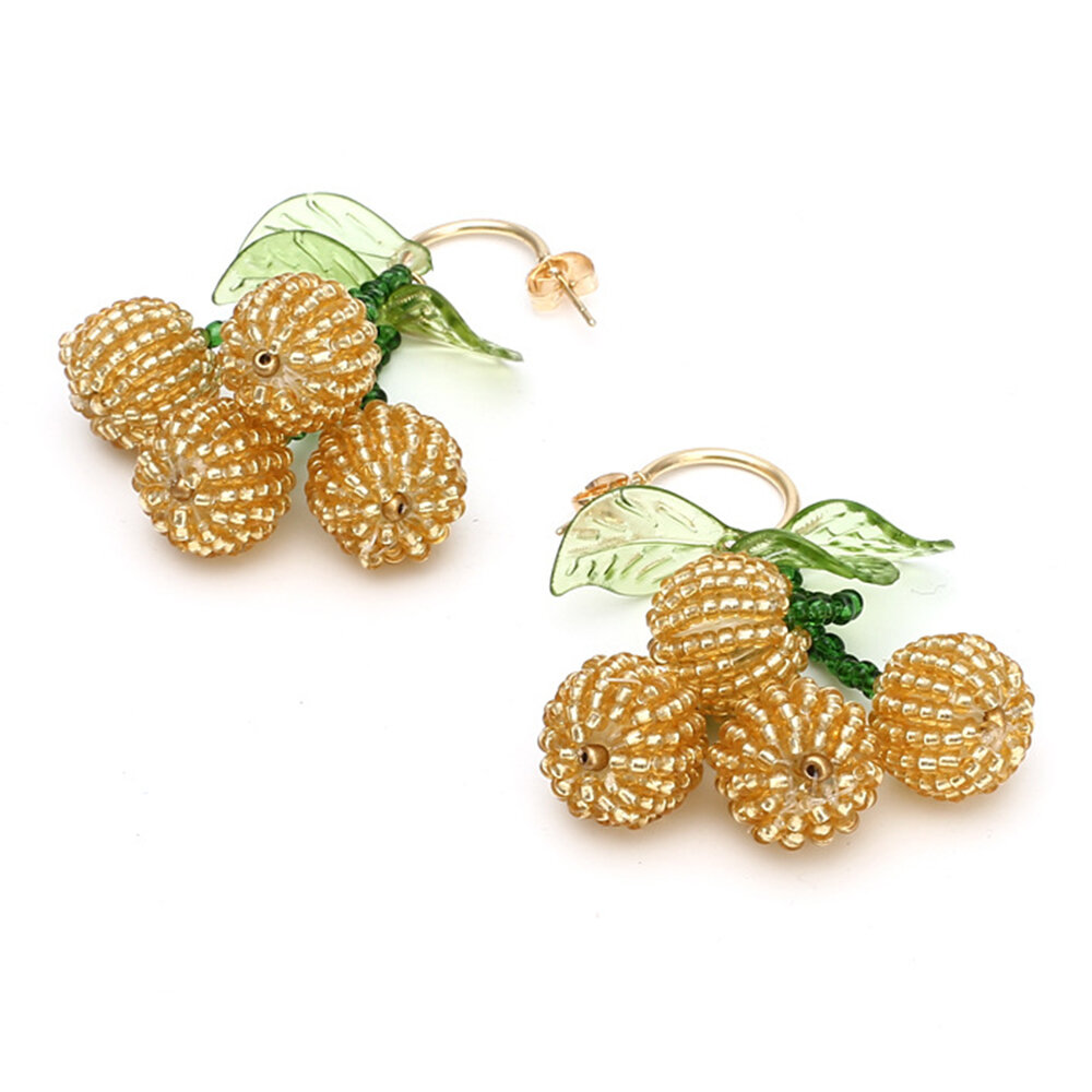 1 Pair Sweet Bead Cherry Beads Earrings thumbnail 4