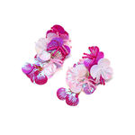 1 Pair Romantic Colorful Sequ Beads Flower Floral Earrings thumbnail 6