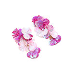 1 Pair Romantic Colorful Sequ Beads Flower Floral Earrings thumbnail 5