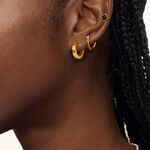 1 pair simple series casual geometric stainless steel gold plated rhinestone women earrings set thumbnail 5