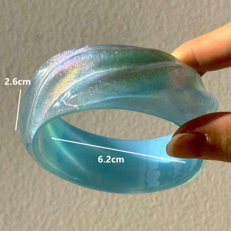 1 Piece Simple Geometric Acrylic Women's Bangles thumbnail 4