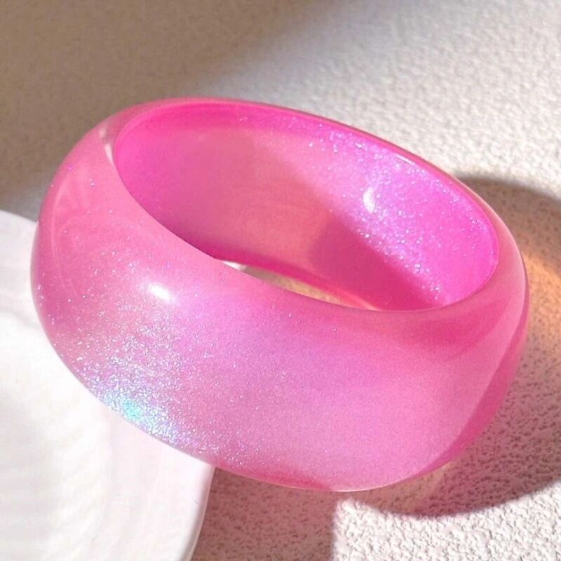 Simple Geometric Pink Bracelet for Women