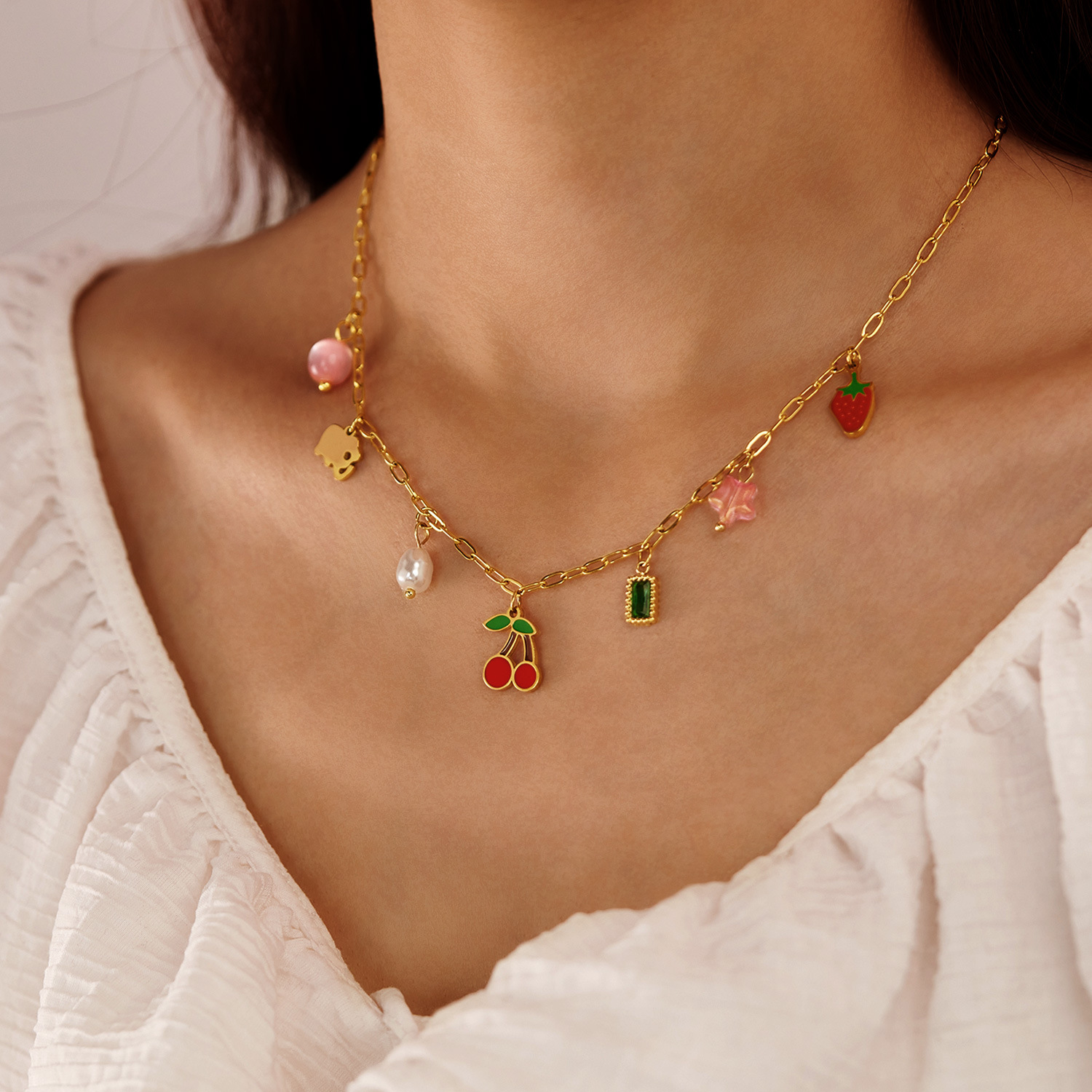 1 Pair  Chain Necklaces Picture5