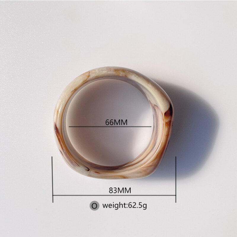 Light Luxury Round Smooth - surface Blurred Acrylic Women's Bracelets thumbnail 6