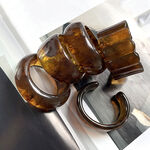 Blurred Vintage Wide - brimmed Acrylic Women's Bangles thumbnail 2