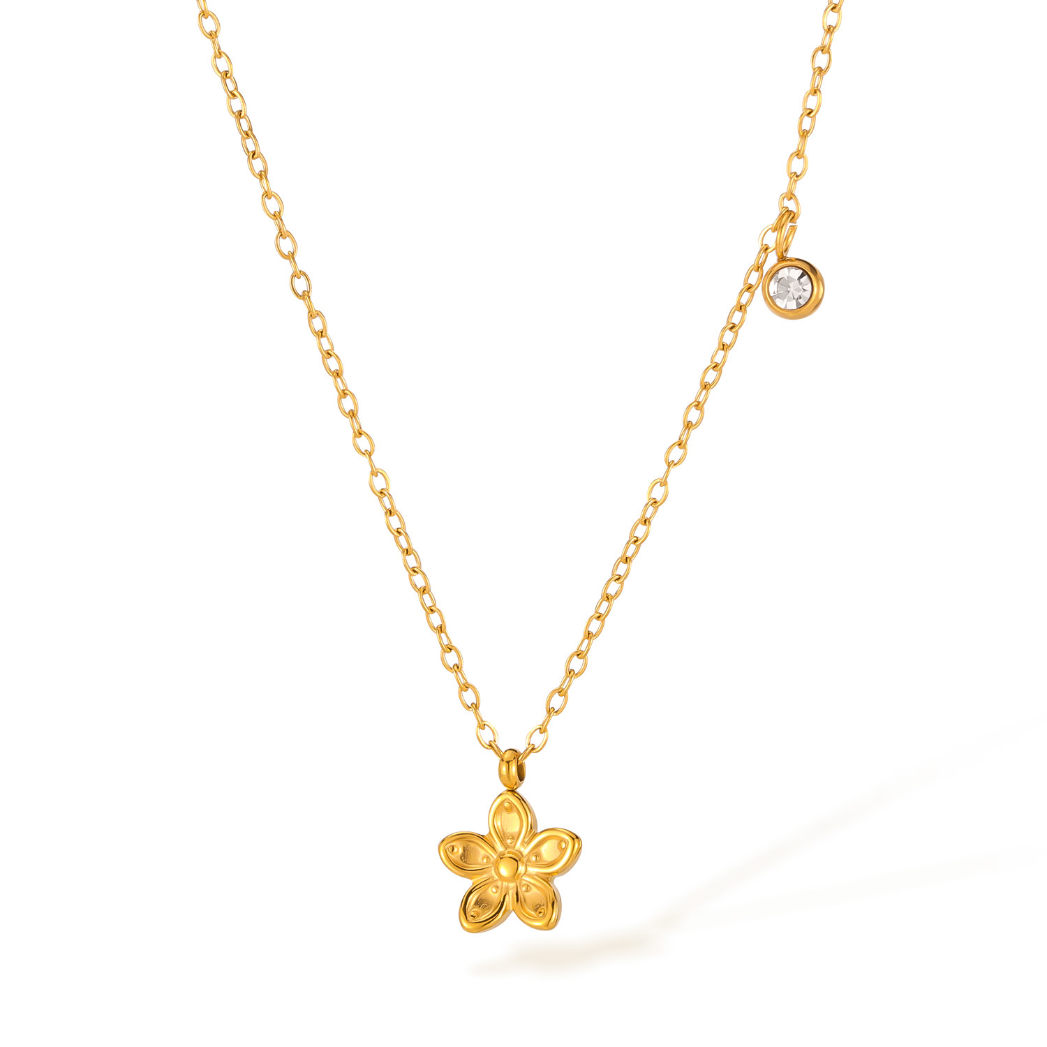 GX2556-钢项链 金色