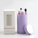 Portable With Mirror Women's Makeup Brush Set thumbnail 3