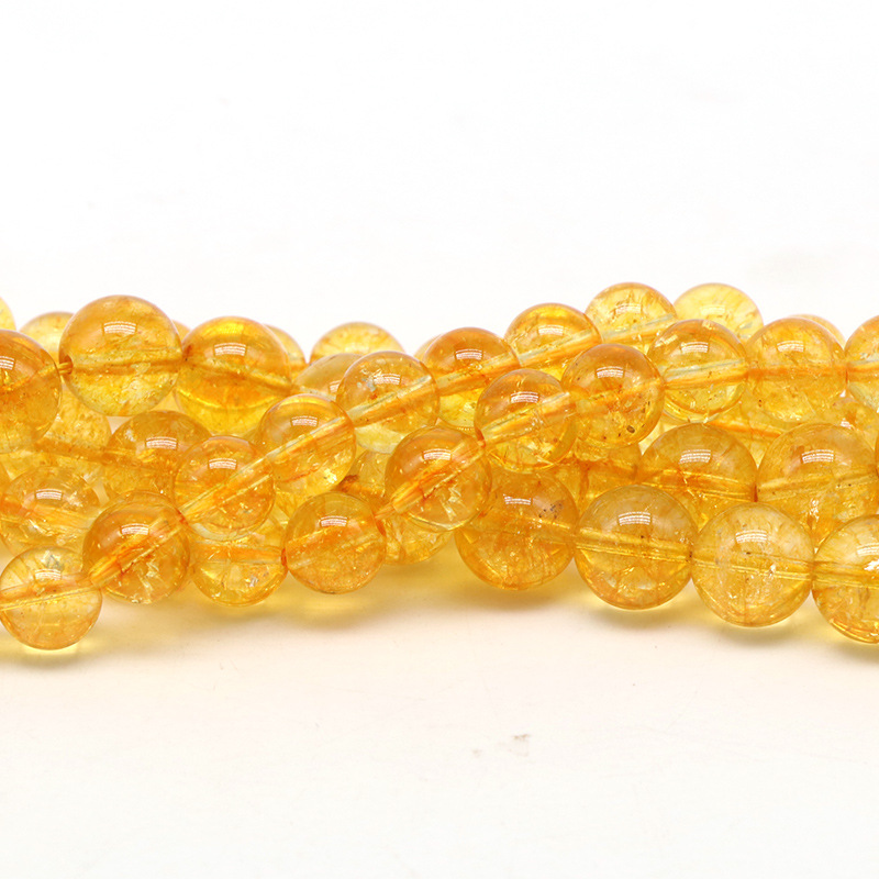 1 String Classic Annular Citrine Natural Stones Crystal Jewelry Beads thumbnail 5
