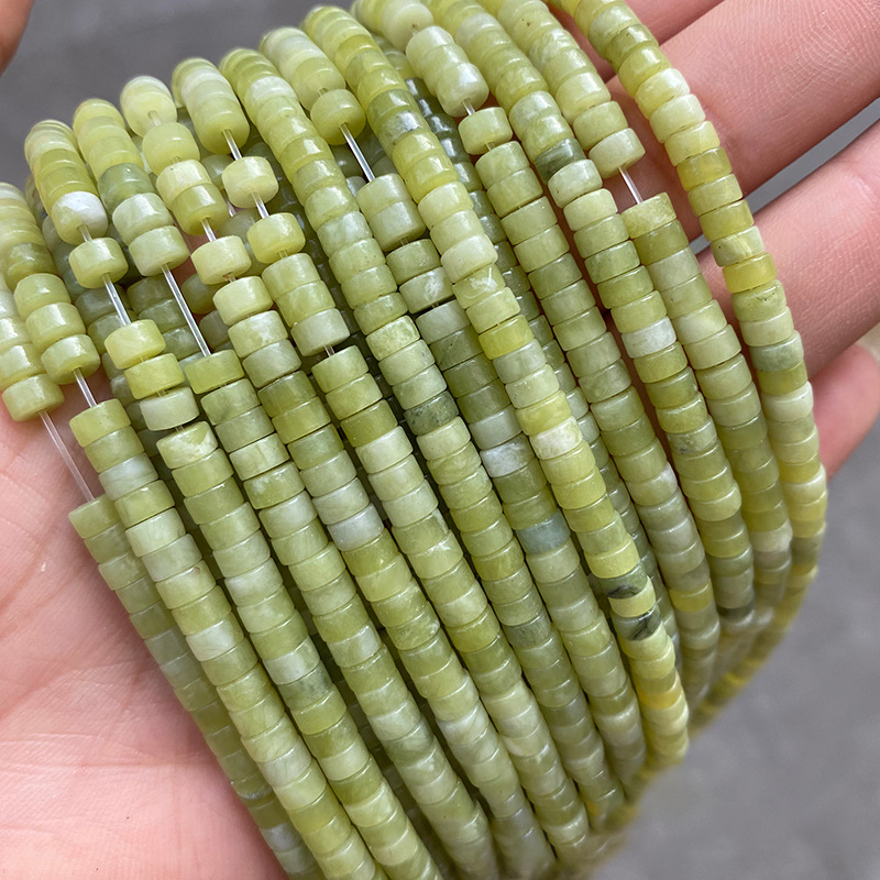 1 String Bugle Bead Natural Stone Jewelry Beads(DIA:2*4mm)