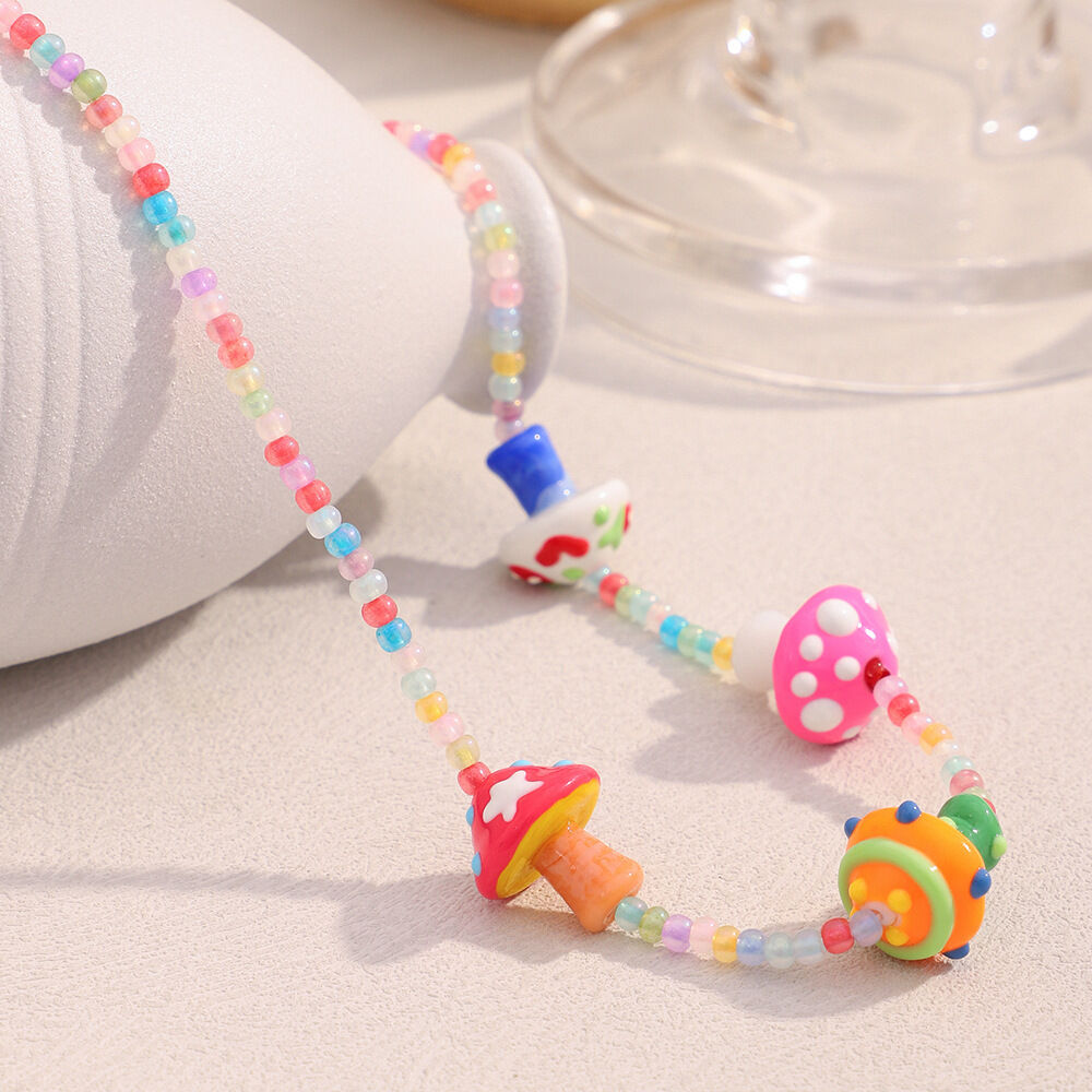 Acrylic Cute Mushroom Accessory Women's Necklaces thumbnail 4