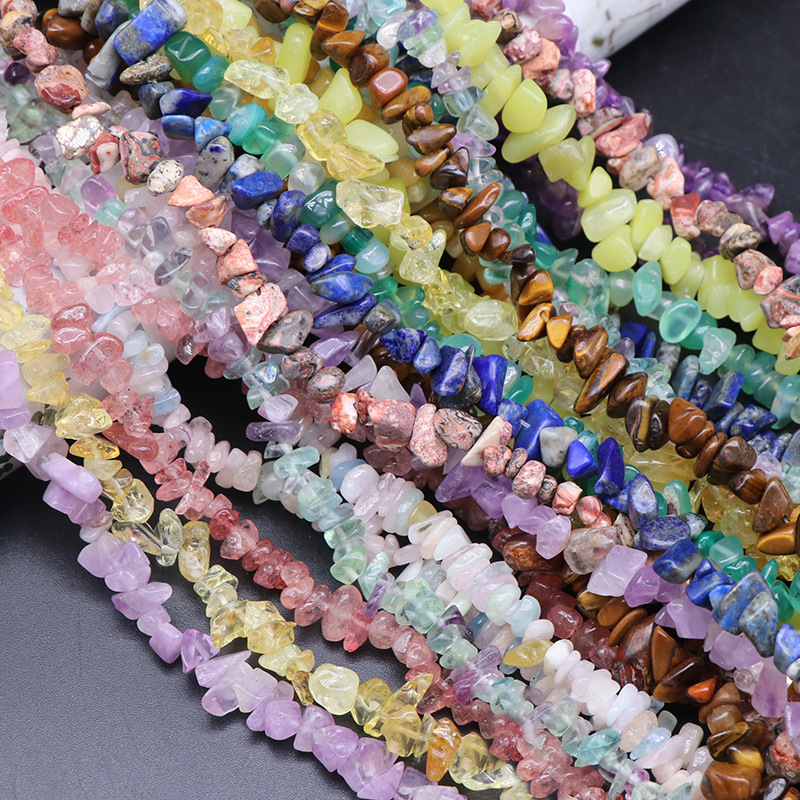1 String Crystal Gravel Natural Stone Casual Shape Jewelry Beads(Bead Size:3-5mm/5-8mm) thumbnail 2