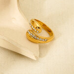 Luxury - style Elegant Stainless Steel Waterproof Stackable Rings thumbnail 3