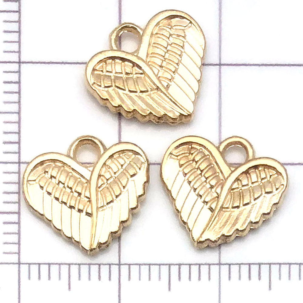 1个kc金爱心翅膀-0.8g-13*12mm-19975/mandy1 Picture3