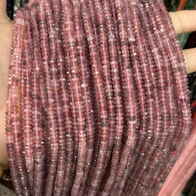 1 String Exquisite Natural Stone Jewelry Beads（DIA:2*4mm） thumbnail 2