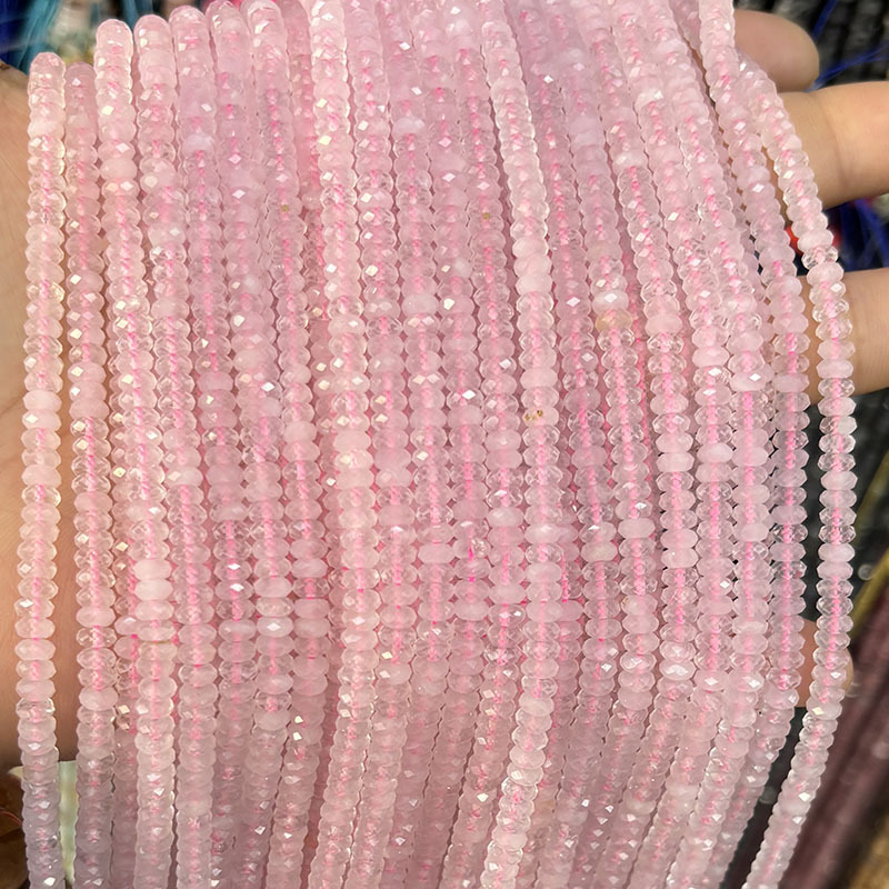 1 String Exquisite Natural Stone Jewelry Beads（DIA:2*4mm）