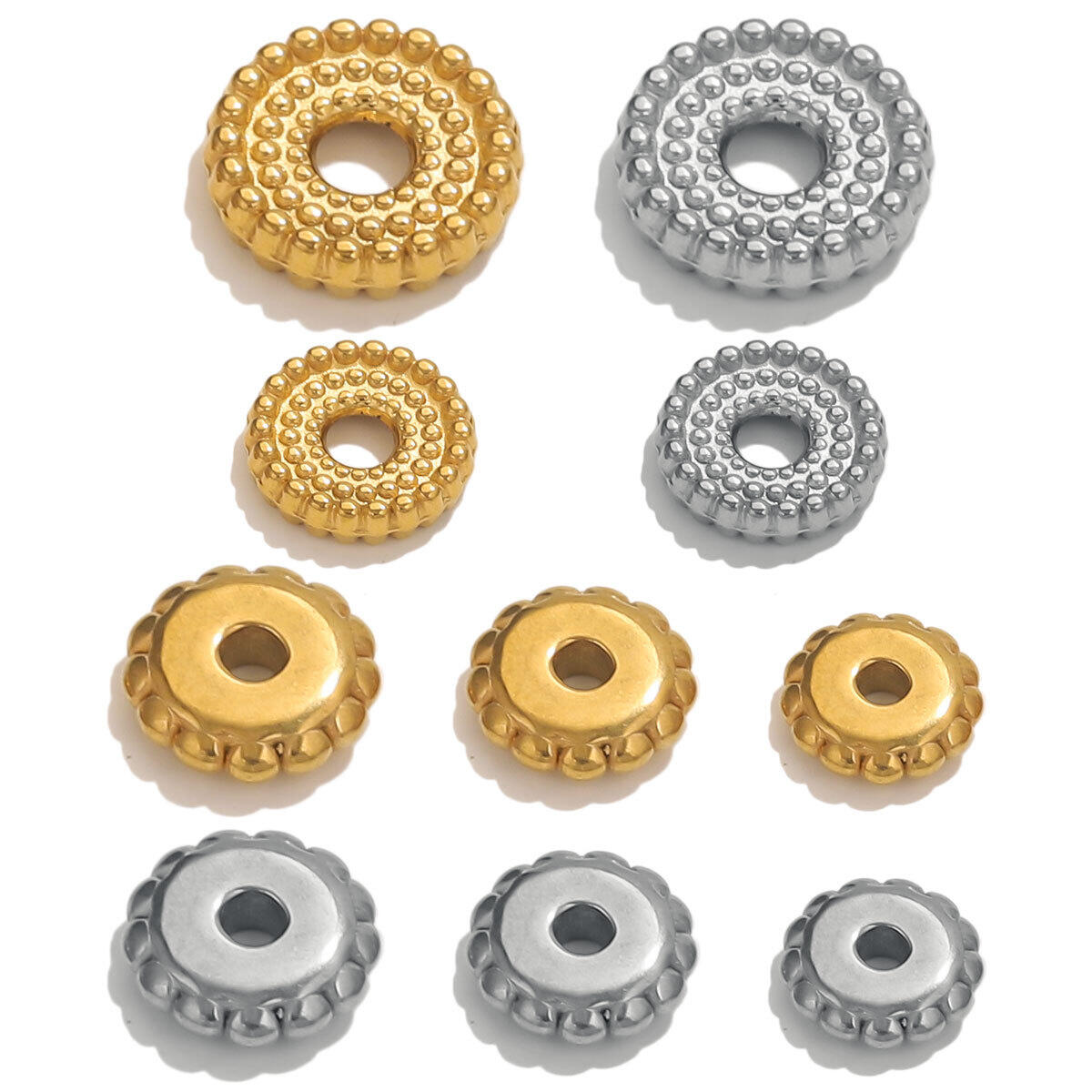 1 Piece Daily Spacer Beads Stainless Steel Waterproof Jewelry Charms thumbnail 4