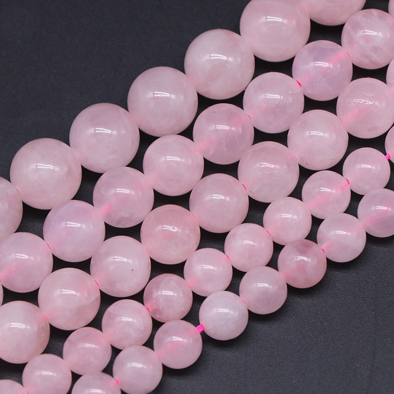 1 String Brazil Rose Quartz Natural Stones Crystal Jewelry Beads thumbnail 3