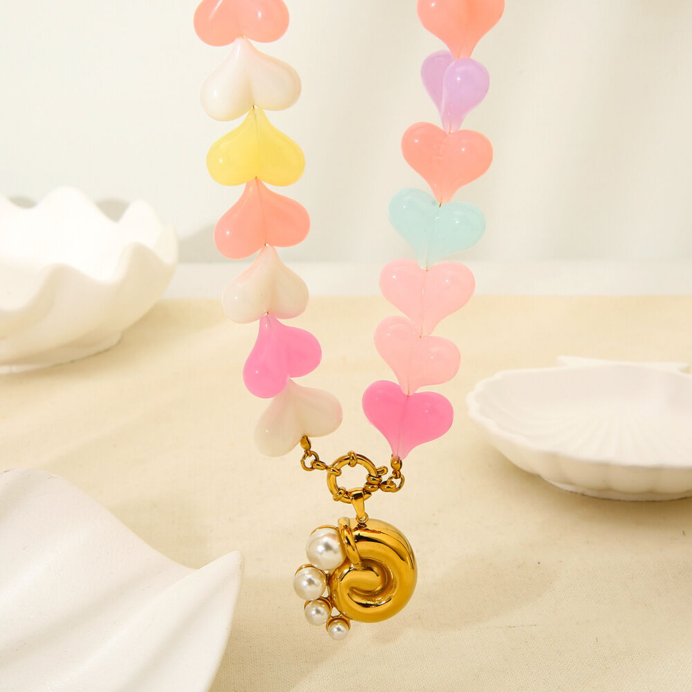 1 Piece Romantic Acrylic Beaded Necklace thumbnail 2