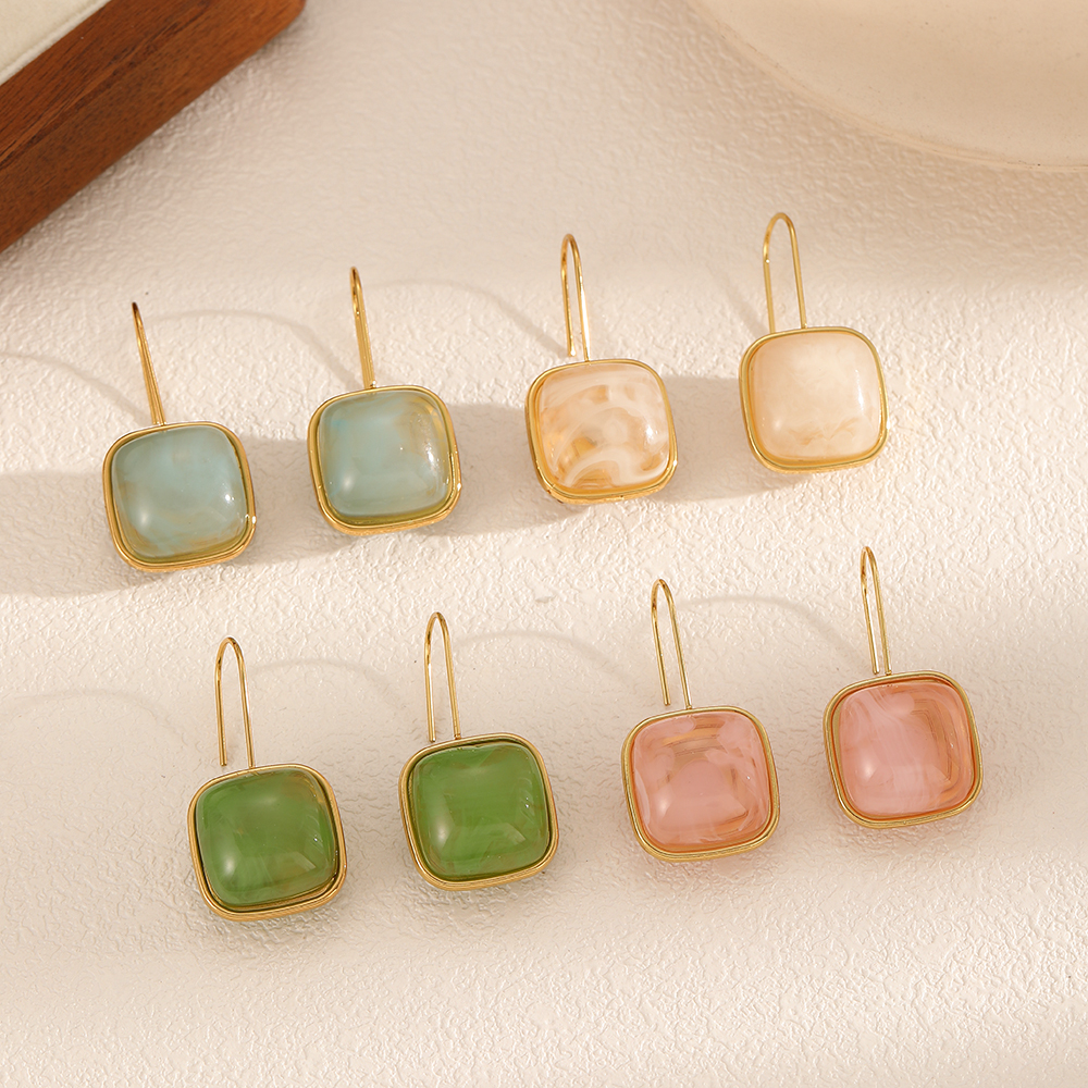 1 Pair Square Drop Earrings thumbnail 2