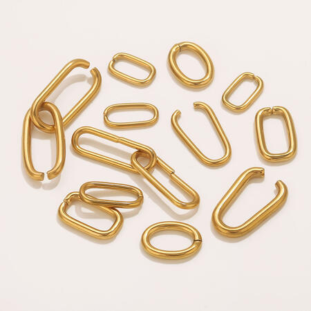 1 Piece DIY Pendant Clasp Stainless Steel Waterproof Gold Color Jewelry Charms 2