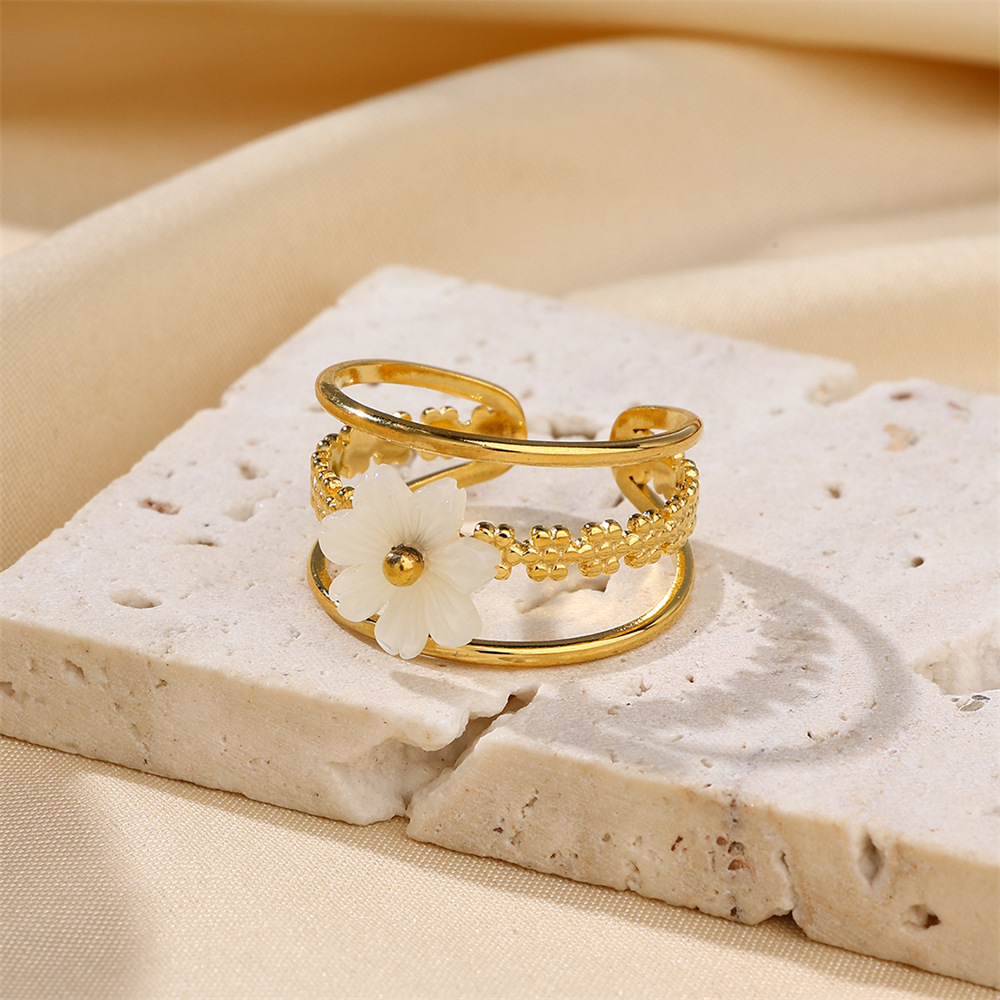 1 Piece Spring/Summer Ring Size 6 Ring Size 7 PET Wool Light Coffee Women's MetaDescription h5 Picture2