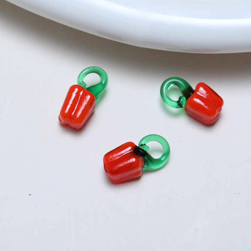 1 Piece Simple Series Cute Plant Glass Jewelry Beads thumbnail 4