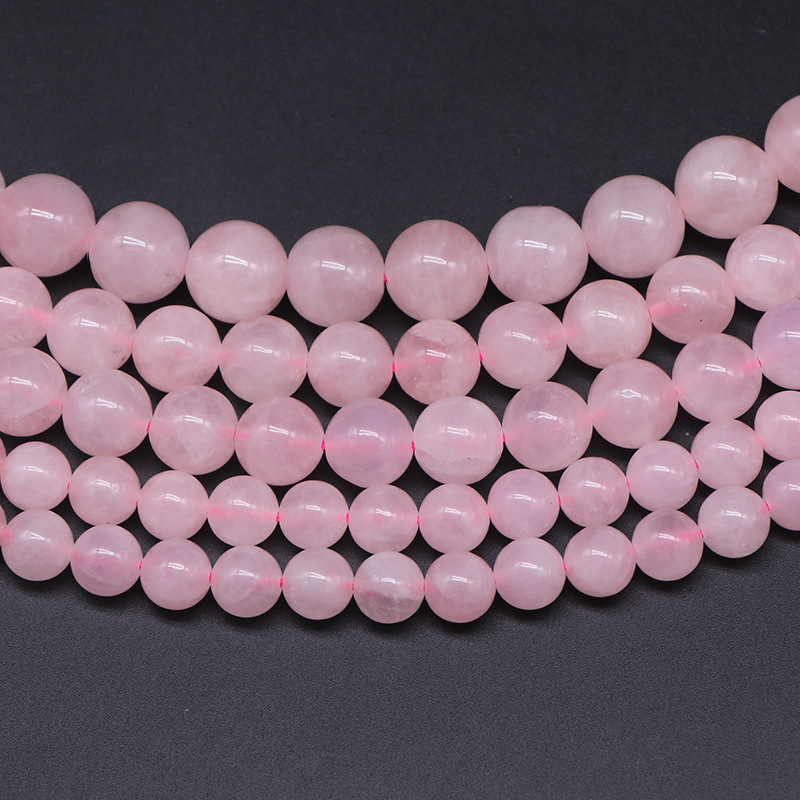 1 String Brazil Rose Quartz Natural Stones Crystal Jewelry Beads thumbnail 6