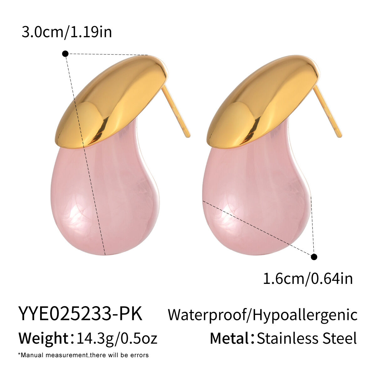 1 Pair Drop Shape Earrings - 1