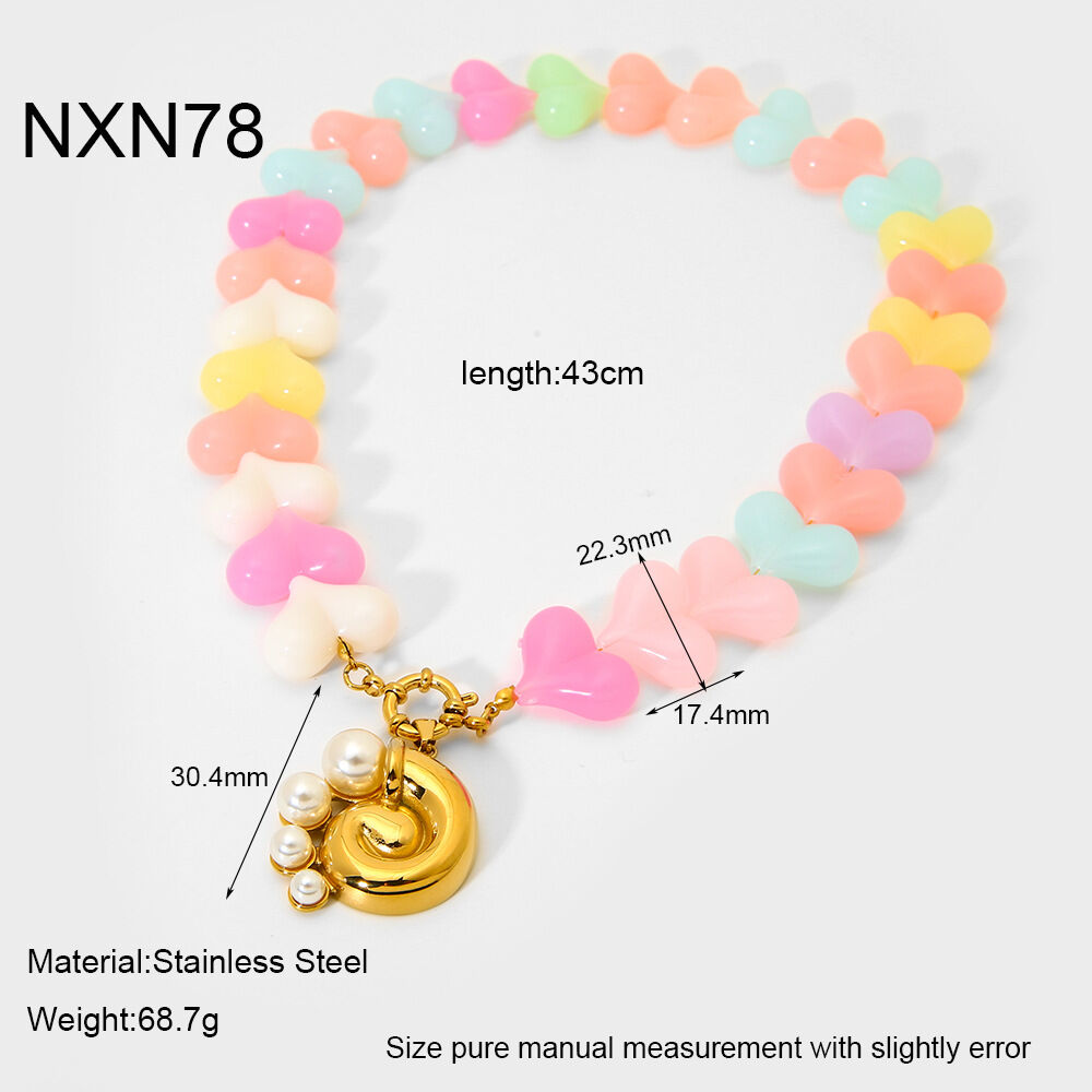 1 Piece Romantic Acrylic Beaded Necklace - 1