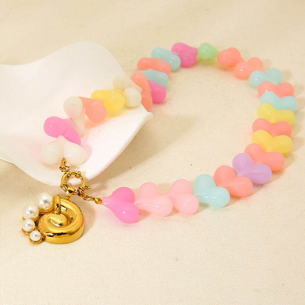 1 Piece Romantic Acrylic Beaded Necklace thumbnail 3
