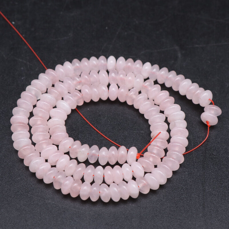 1 String Romantic Series Natural Abacus Bead Stone Jewelry Beads(Bead Size:3mm*6mm) - 1