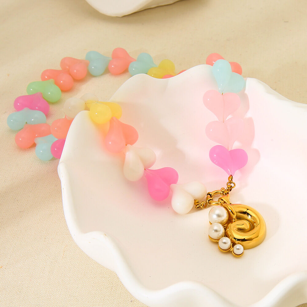 1 Piece Romantic Acrylic Beaded Necklace thumbnail 4