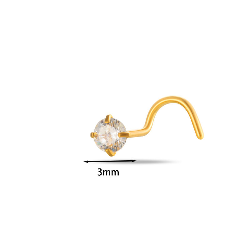 1 Piece Exquisite Zircon Women's Nose Stud thumbnail 2