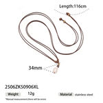 Retro Natural Stones Gold Color Necklaces Set thumbnail 1
